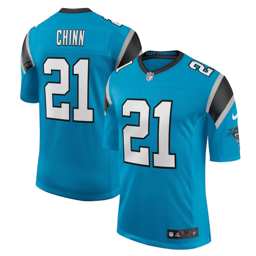 Men Carolina Panthers #21 Jeremy Chinn Nike Blue Vapor Limited NFL Jersey